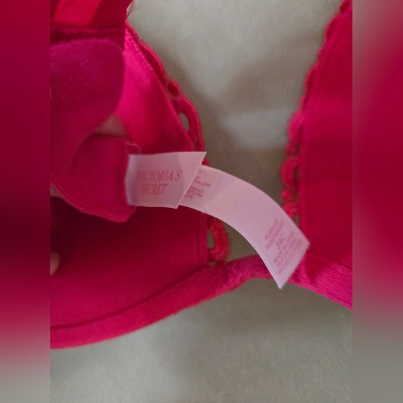 Victoria's Secret | Elegant Pink Lace Push-Up Bra, Size 34C - Picture 4 of 8